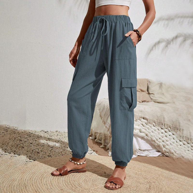 Brittany | Casual Joggers med Snøre og Praktiske Lommer