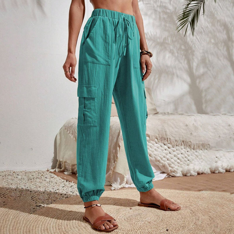 Brittany | Casual Joggers med Snøre og Praktiske Lommer
