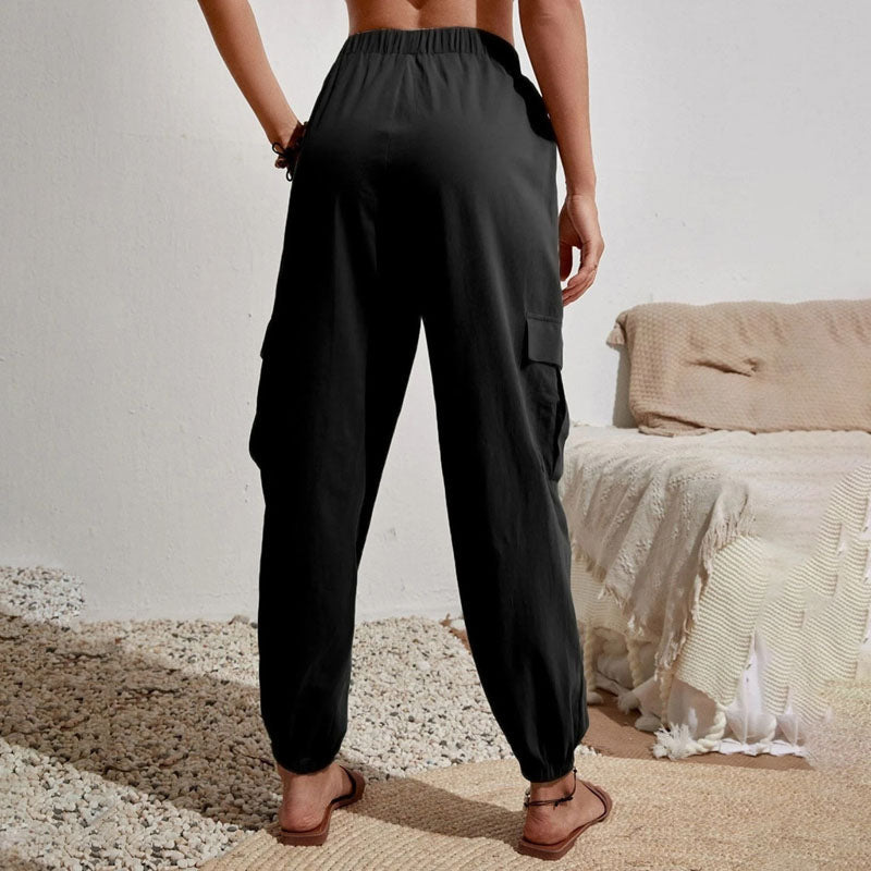 Brittany | Casual Joggers med Snøre og Praktiske Lommer