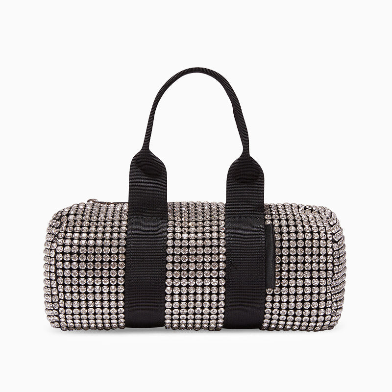 Nina - Barrel Bag Pyntet med Rhinestones