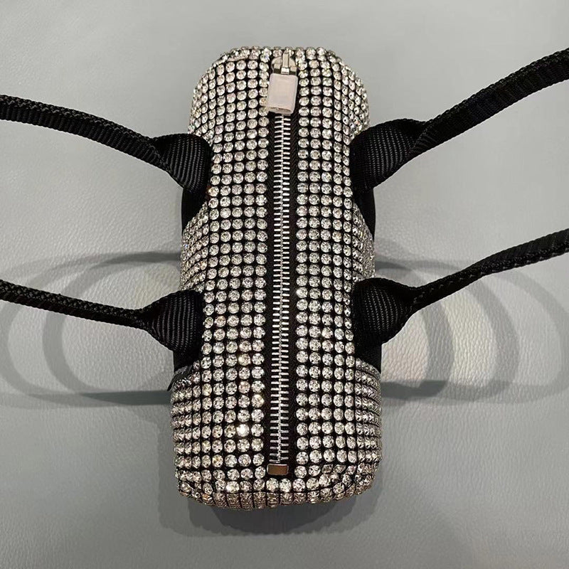 Nina - Barrel Bag Pyntet med Rhinestones