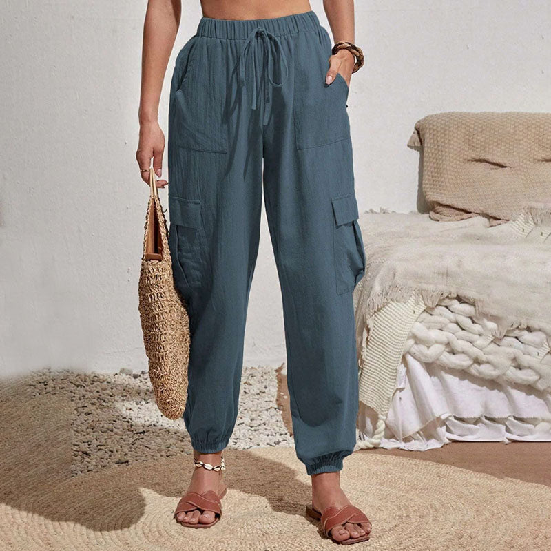 Brittany | Casual Joggers med Snøre og Praktiske Lommer