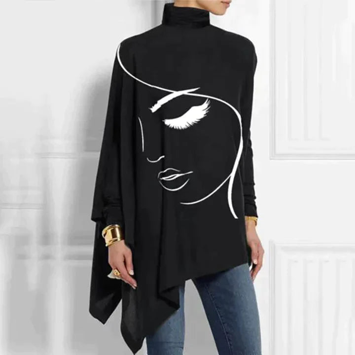 Lotta - Elegant rullekjole med print