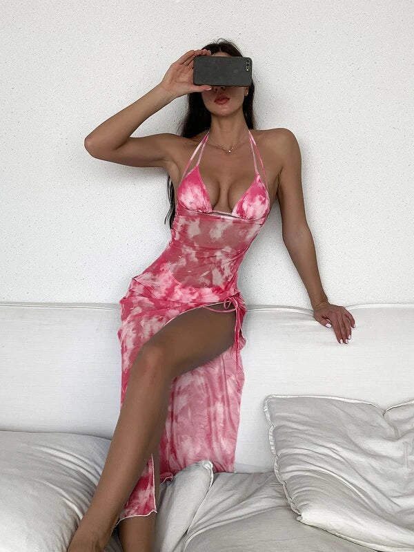 Daisyree -Tredelt, delt batik-bikini til stranden