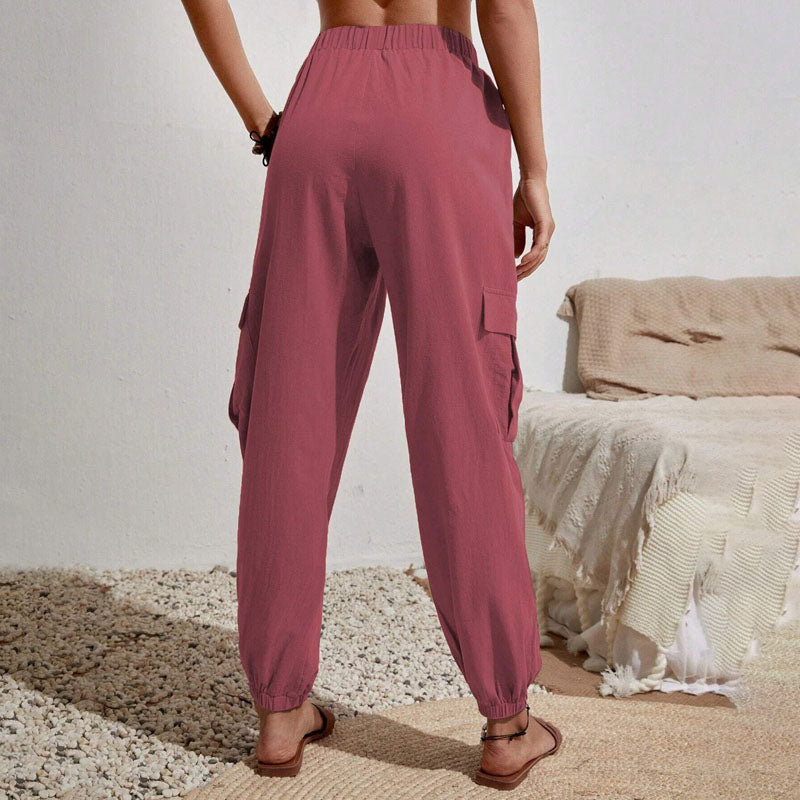 Brittany | Casual Joggers med Snøre og Praktiske Lommer
