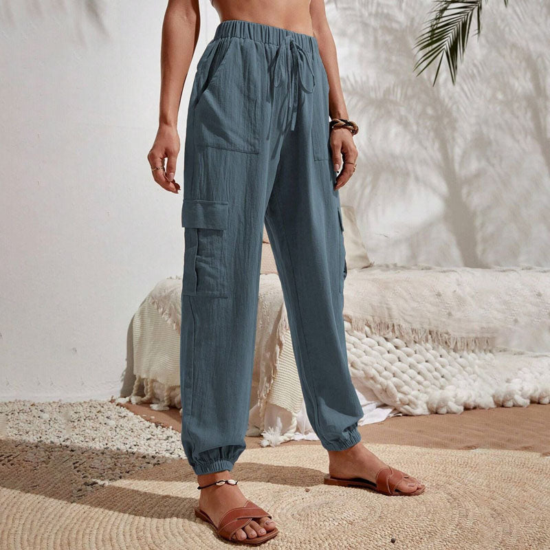 Brittany | Casual Joggers med Snøre og Praktiske Lommer