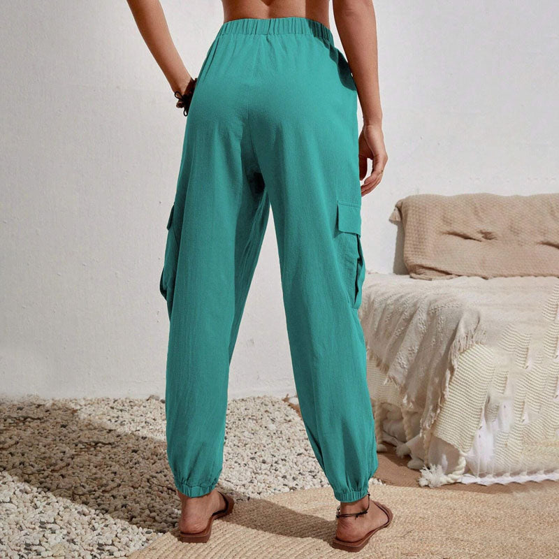 Brittany | Casual Joggers med Snøre og Praktiske Lommer
