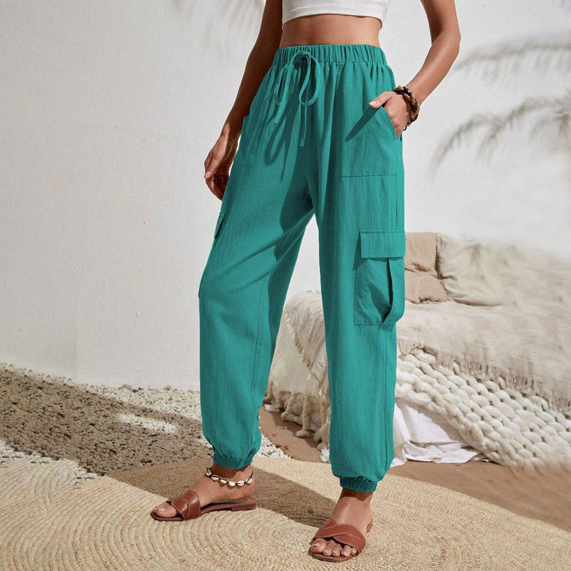 Brittany | Casual Joggers med Snøre og Praktiske Lommer