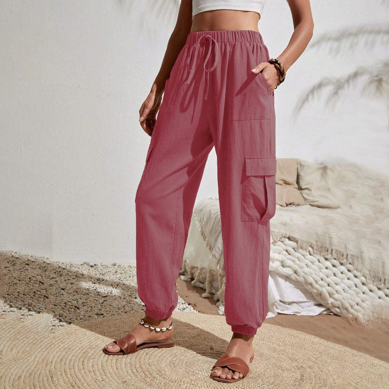 Brittany | Casual Joggers med Snøre og Praktiske Lommer