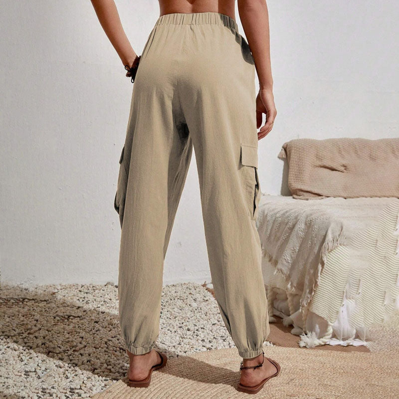 Brittany | Casual Joggers med Snøre og Praktiske Lommer