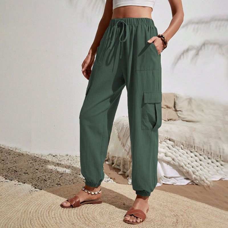 Brittany | Casual Joggers med Snøre og Praktiske Lommer