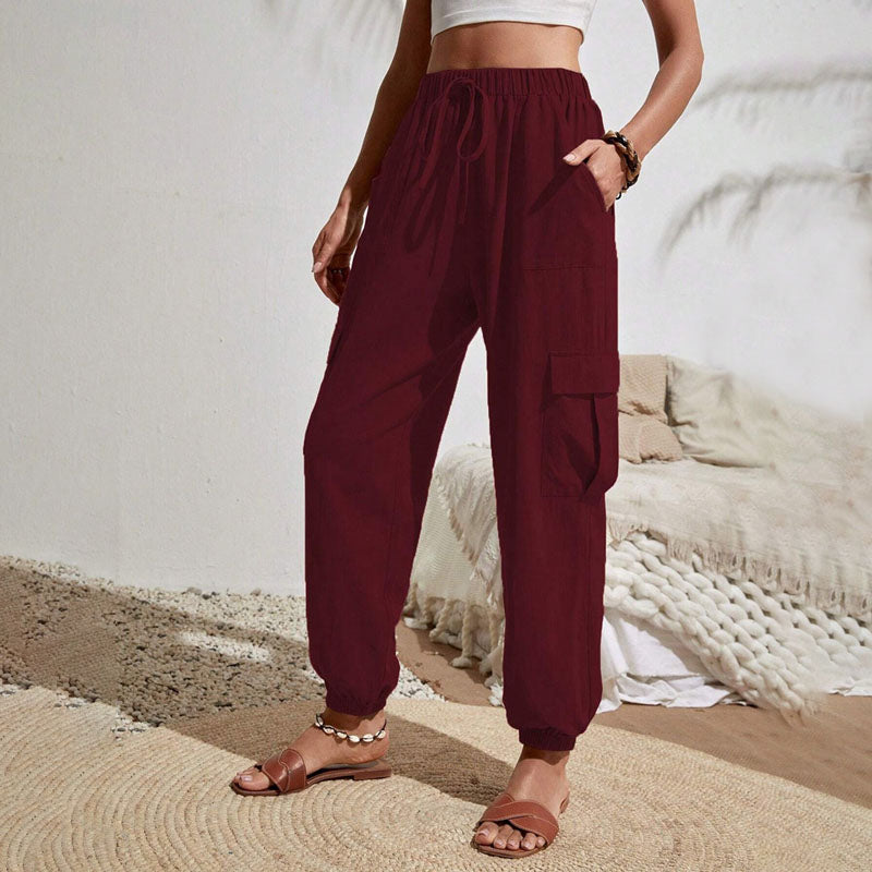 Brittany | Casual Joggers med Snøre og Praktiske Lommer