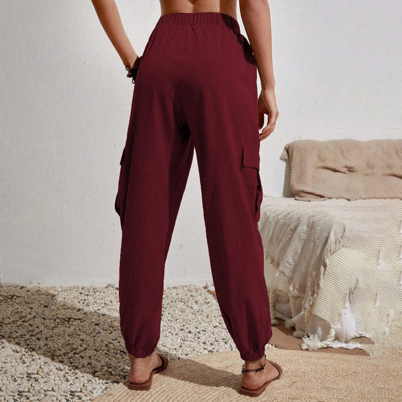 Brittany | Casual Joggers med Snøre og Praktiske Lommer