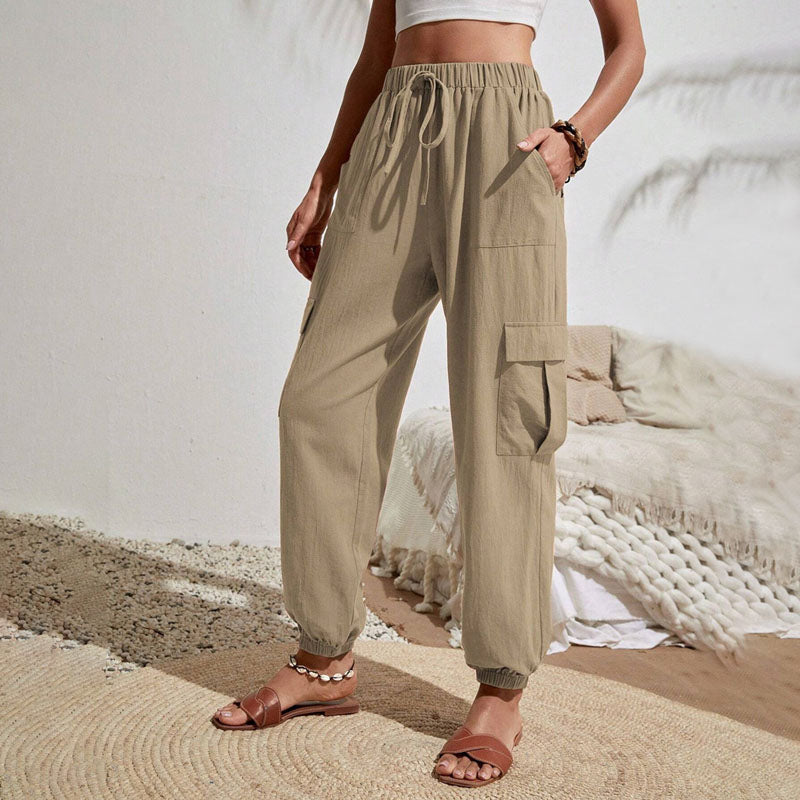 Brittany | Casual Joggers med Snøre og Praktiske Lommer
