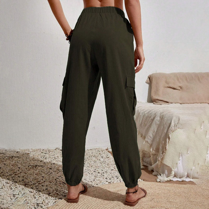 Brittany | Casual Joggers med Snøre og Praktiske Lommer