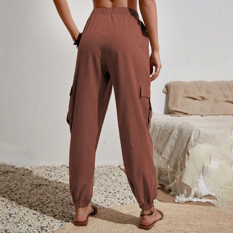 Brittany | Casual Joggers med Snøre og Praktiske Lommer