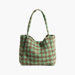 Olivia Checkered Tote Bag
