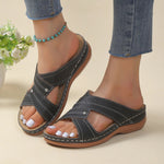 MODA hul design ensfarvet dame sandaler