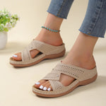 MODA hul design ensfarvet dame sandaler