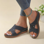 MODA hul design ensfarvet dame sandaler