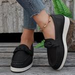 Plateau-loafers, rund tå, komfortable, slip-on-sko, damesko