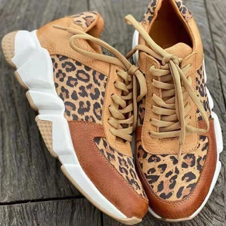BEATRIZ - Leopard-kilehælsko