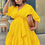 Henriette - Plus size-kjole - Plisseret
