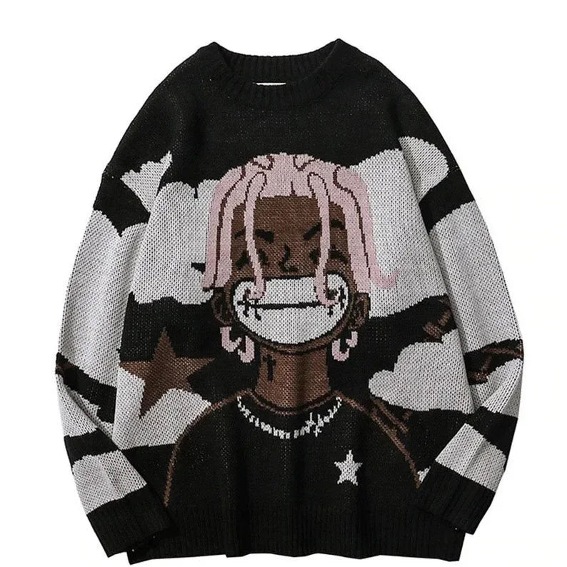 Alexandra - Slående grafisk sweater med stjernemotiver