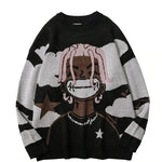 Alexandra - Slående grafisk sweater med stjernemotiver