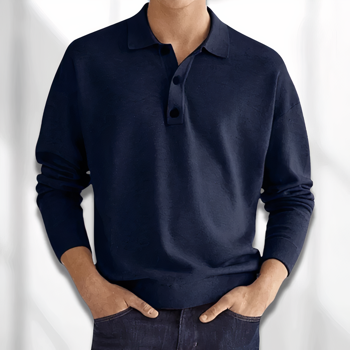 Langærmet poloshirt - Roach