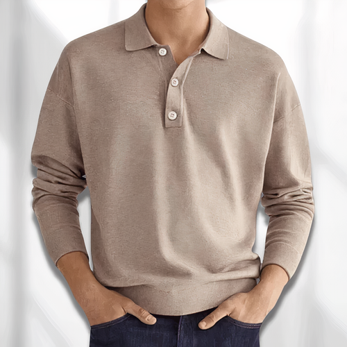 Langærmet poloshirt - Roach