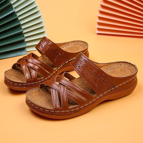 FEMKE - Vintage ortopædiske sandaler