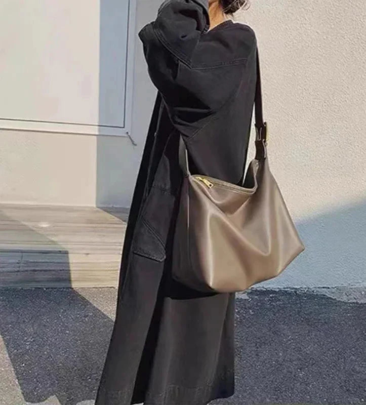 LuxSoft | Fashionabel Blødt Læder Skuldertaske