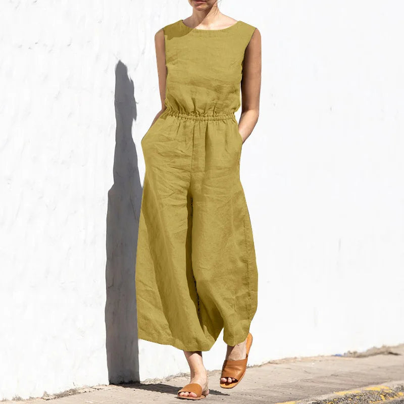 Elena™ jumpsuit i hør