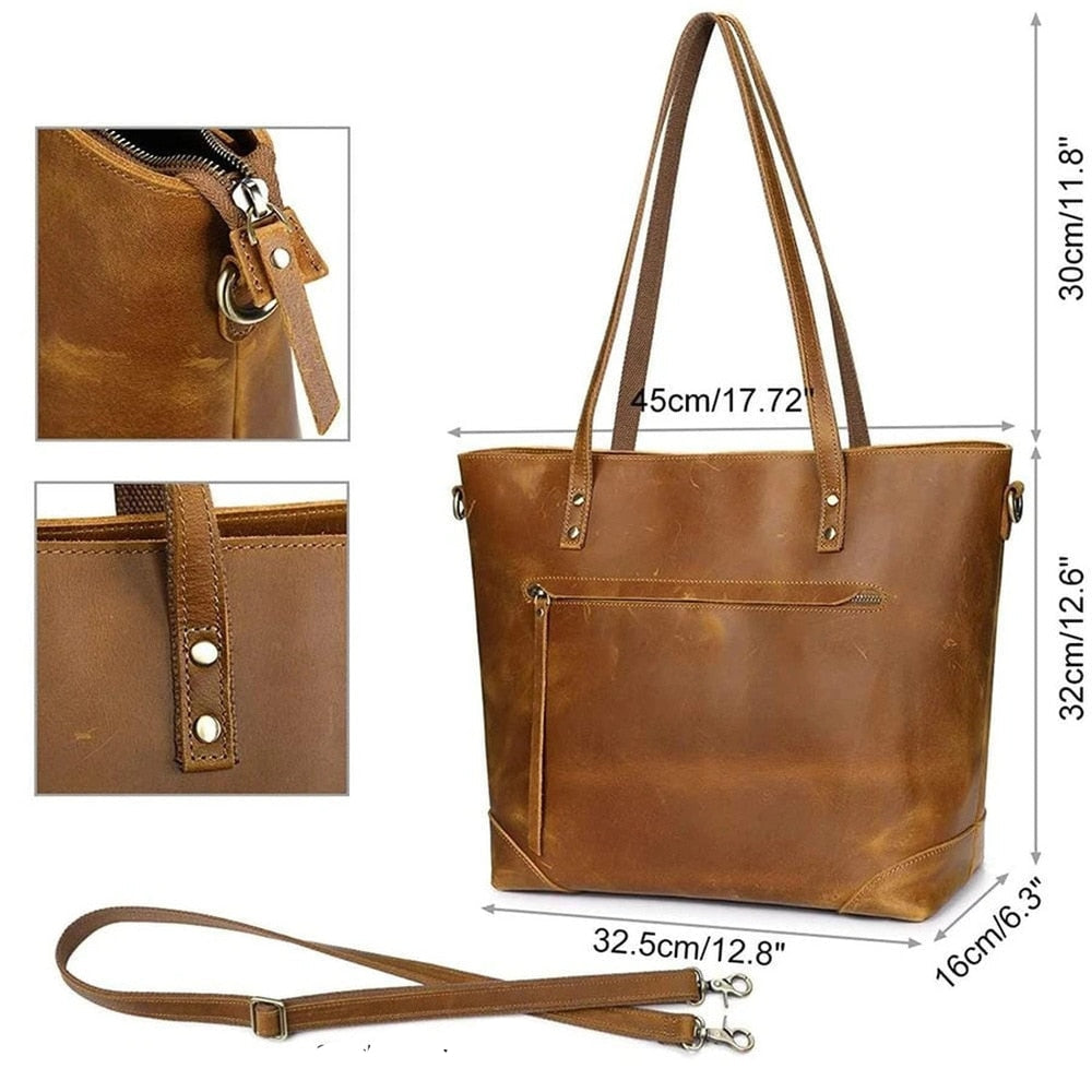 Jessica - Tidløs vintage skuldertaske