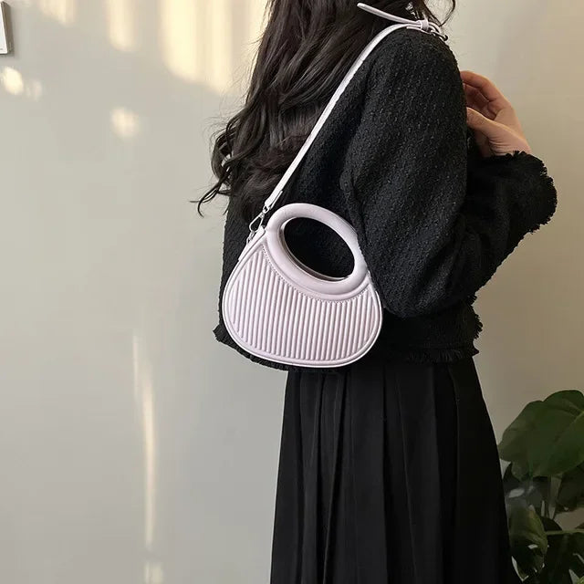 Ella Plisseret Skuldertaske