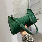 Sophi Retro Alligator Mønster Håndtaske