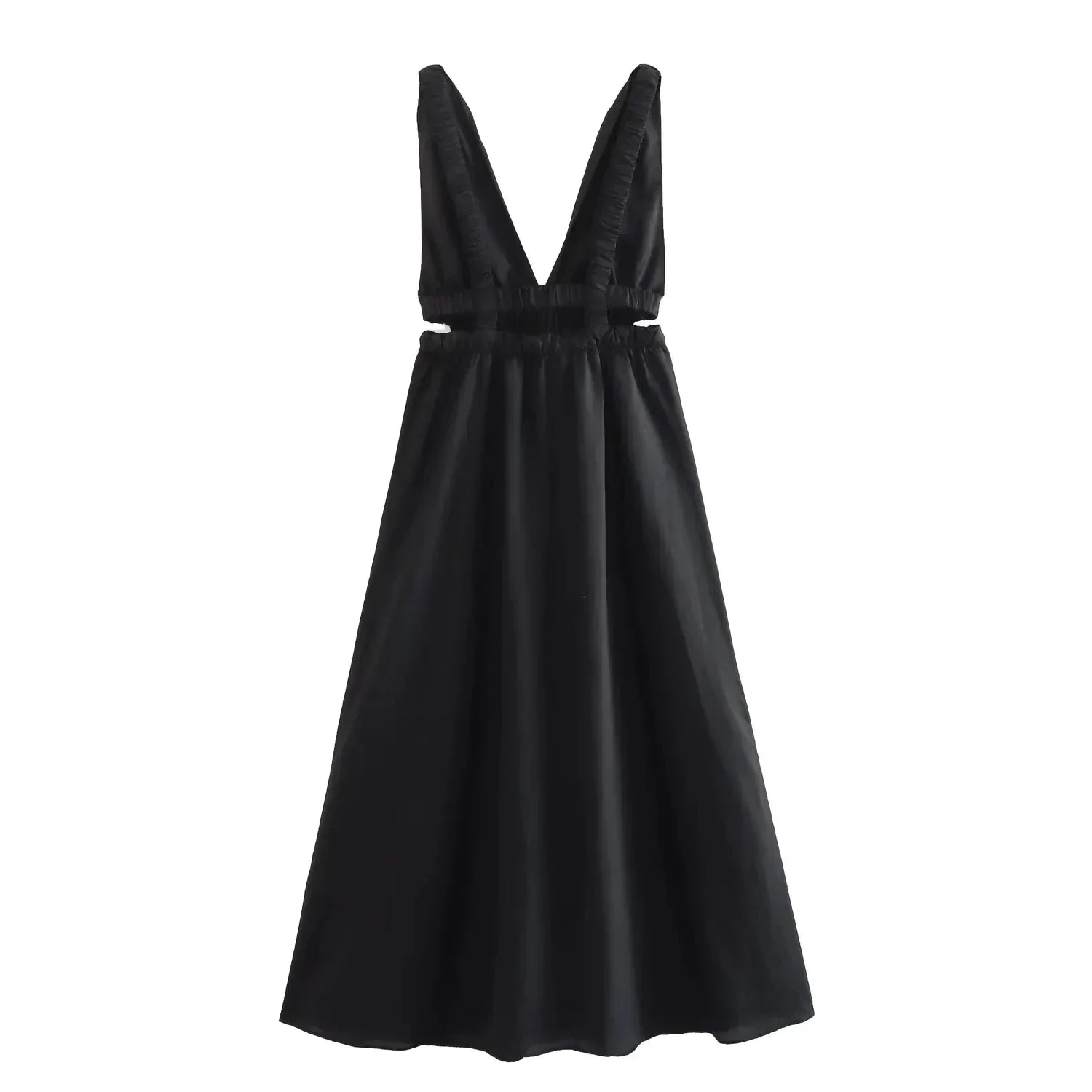 Isabelle - Elegant maxikjole med rynket talje
