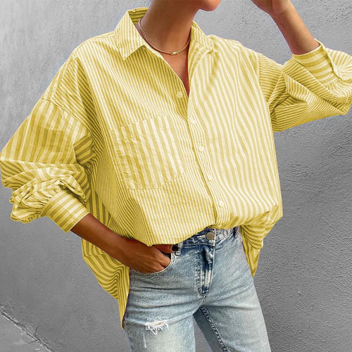 Kvindetoppe Loose Fit stribet top