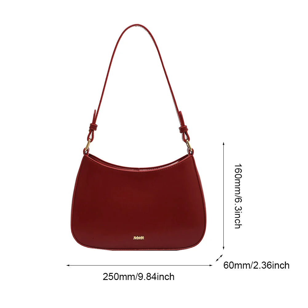 Michelle - Struktureret Læder Crossbody Taske