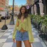 Vin Lace Crop Top til kvinder