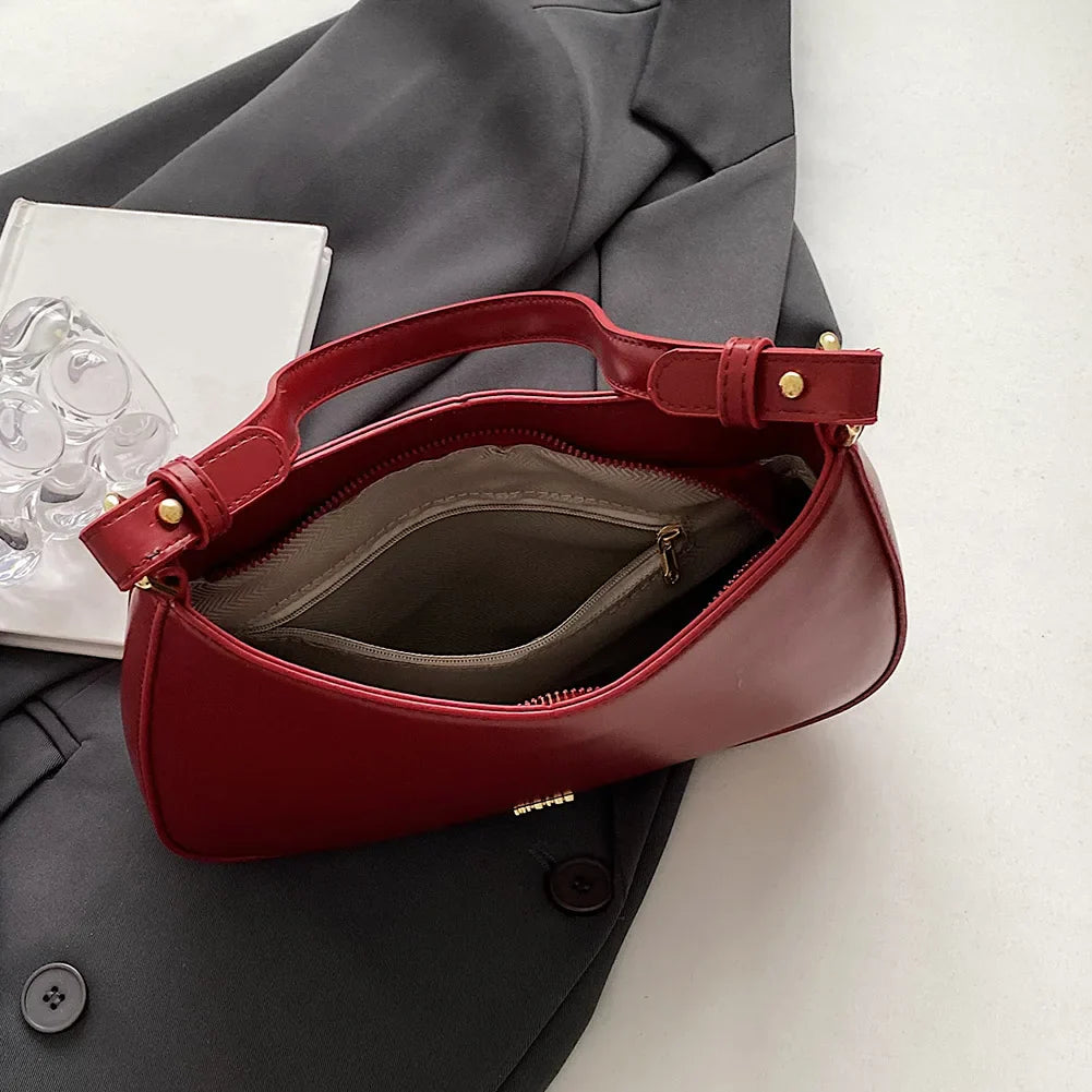 Michelle - Struktureret Læder Crossbody Taske