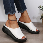 Bianca - Elegante Ledersandalen mit Plateau