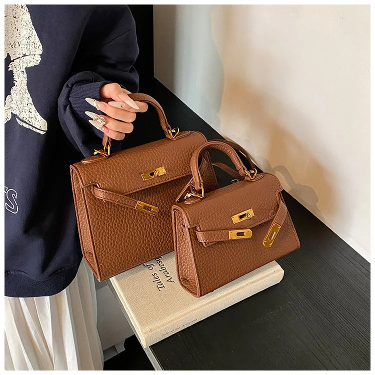 Rikke - Lychee-mønstret crossbody-taske
