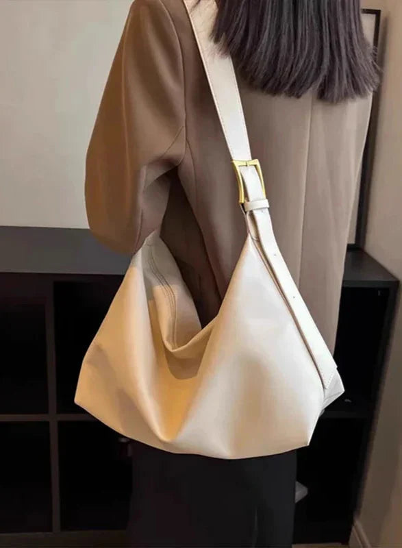 LuxSoft | Fashionabel Blødt Læder Skuldertaske