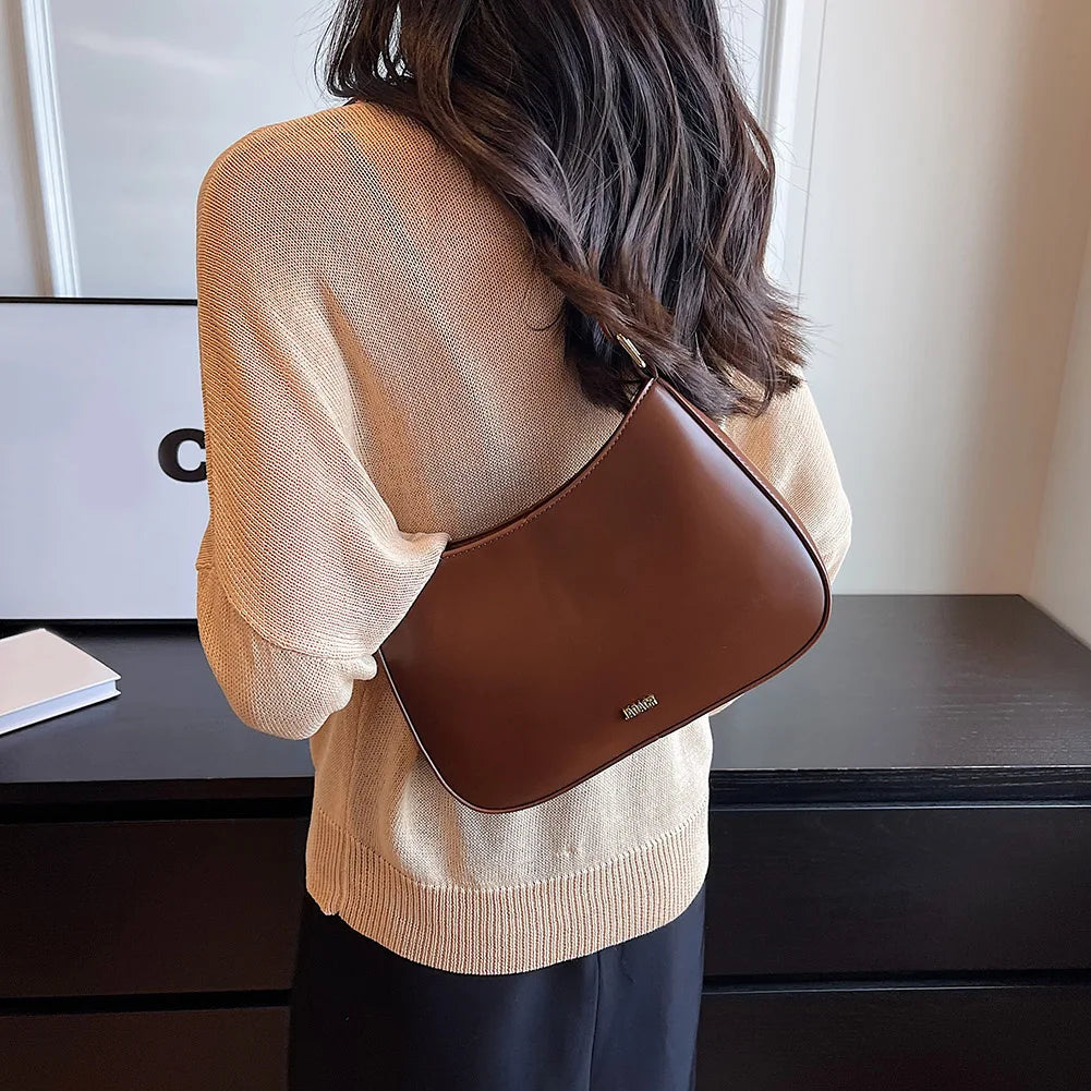 Michelle - Struktureret Læder Crossbody Taske