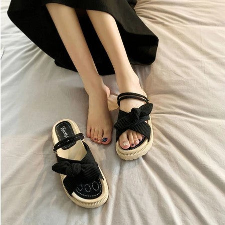 Livia - espadrillesandaler med bånd
