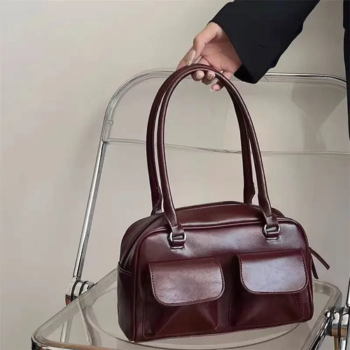 Vintage Elegant Kvinders Erhvervsskuldertaske