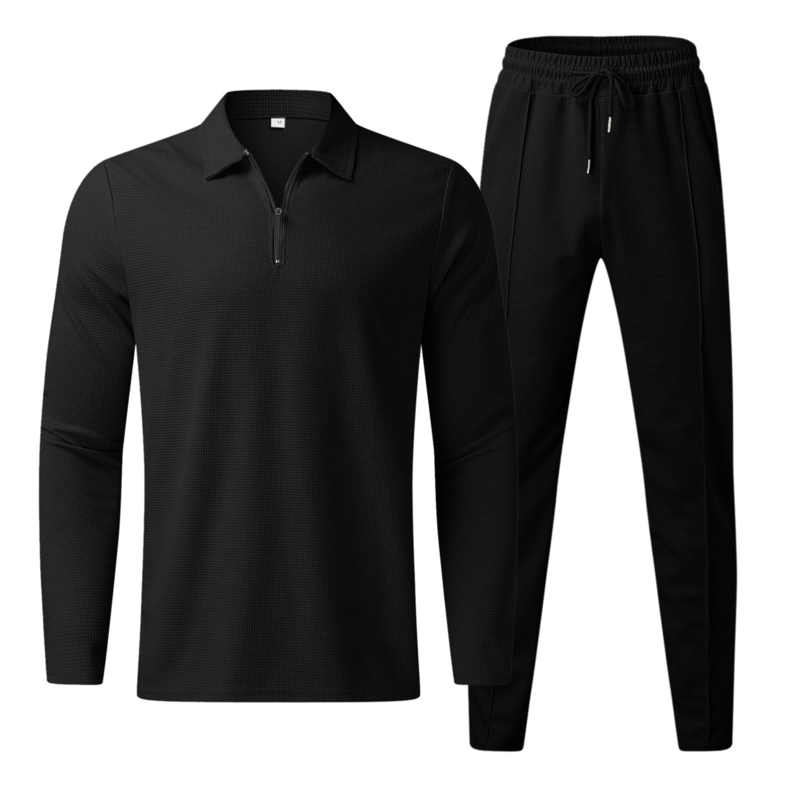 Christoph - Polo T-shirt-sæt med lynlås