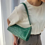 Sophi Retro Alligator Mønster Håndtaske
